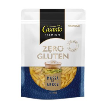 Massa De Arroz Tipo Penne Sem Glúten Premium 500g – Casarão