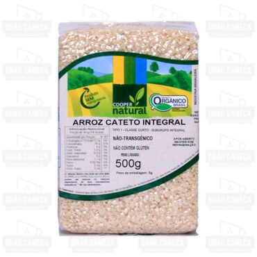 Arroz Cateto Integral E Orgânico 500g Coopernatural