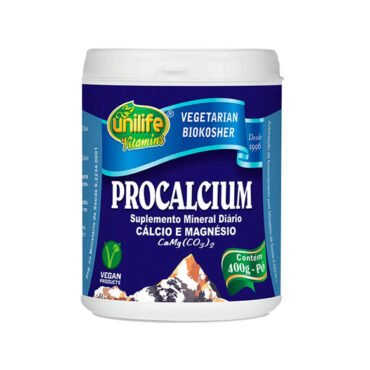 Procalcium Cálcio E Magnésio Em Pó 400g Unilife