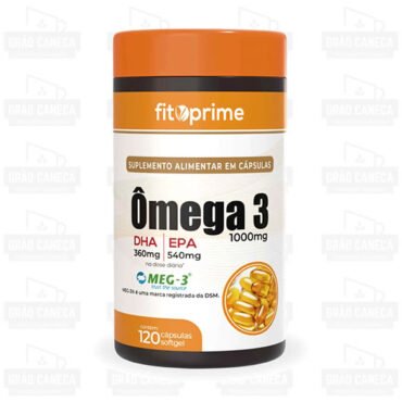 Ômega 3 Com 1000mg Dha 360mg E Epa 540mg 120 Caps Fitoprime