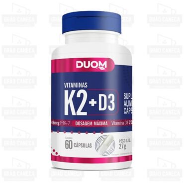 Vitamina K2 + D3 60 Caps Duom