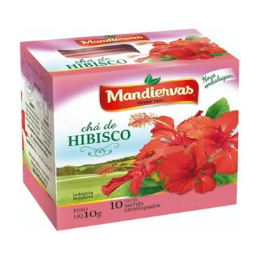 Chá De Hibisco 10 Sachês 10g – Mandiervas