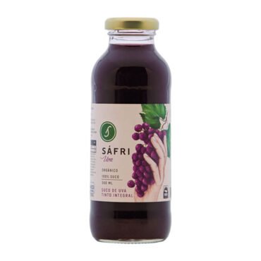 Suco De Uva Bordô Integral Orgânico 300ml Sáfri