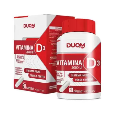 Vitamina D3 2000ui Alto Teor 60 Caps Duom