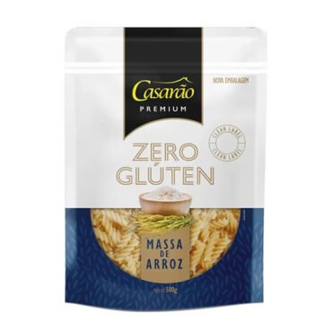 Massa De Arroz Fusilli Premium Sem Gluten 500g Casarao