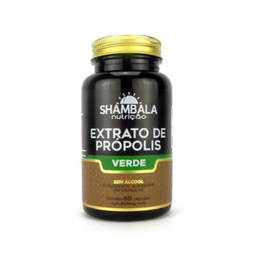 Extrato Propolis Verde Sem Álcool 60 Cápsulas De 400mg Shambala