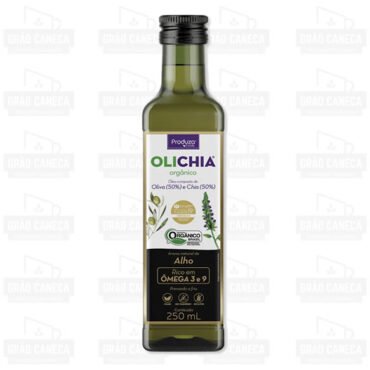 Óleo De Oliva E Chia Orgânico Extra Virgem Sabor Alho 250ml Produza Foods