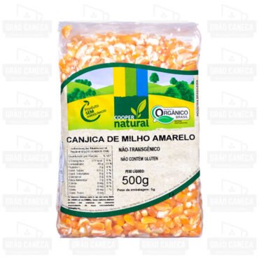 Canjica De Milho Amarelo Orgânico Não Transgênico 500g Coopernatural