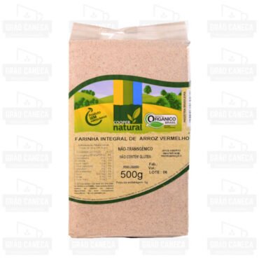 Farinha Integral De Arroz Vermelho Orgânico 500g Coopernatural