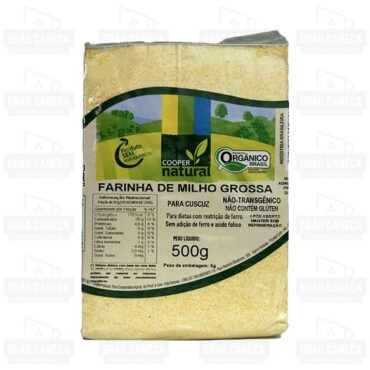 Farinha De Milho Orgânica Para Cuscuz 500g Coopernatural